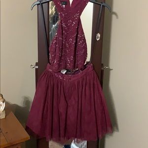 Two piece formal dress